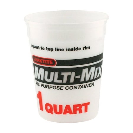 Leaktite Leaktite Clear 1 qt Multi-Mix Container 001Q02MM050